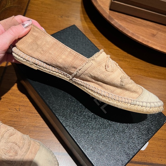 Chanel Espadrilles Beige/Ecru linen size 40 - Picture 4 of 6